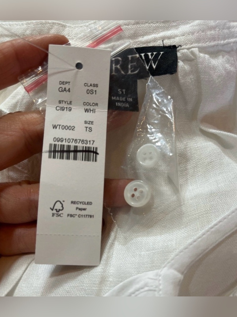 J.Crew Tall Cabana dress in linen - Picture 9 of 9